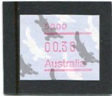 AUSTRALIA - 1986  36c  FRAMA  PLATYPUS  POSTCODE  5000 (ADELAIDE)  MINT NH - Machine Labels [ATM]