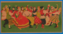 RUSSIA 1957 GROSS Matchbox Label - Dances Of Peoples Of The USSR (catalog # 13a ) - Boites D'allumettes - Etiquettes