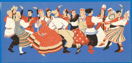 RUSSIA 1958 GROSS Matchbox Label - Dances Of Peoples Of The USSR (catalog # 43 ) - Boites D'allumettes - Etiquettes