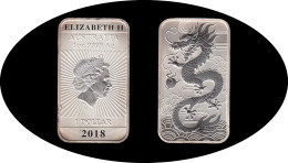 Australia 2018 Onza De Plata 1$ Dragon 2018 999,9 Ag - Otros & Sin Clasificación