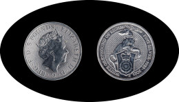 Gran Bretaña Great Britain 5 Pounds 2021 2 Onzas GREYHOUND OF RICHM Plata Silv - Other & Unclassified