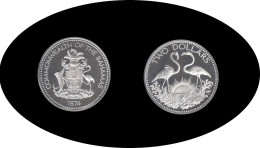Bahamas 1974 30,92 Gr 2 Dólares Elizabeth II - Sonstige & Ohne Zuordnung
