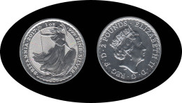 Britania Britannia 2017 1 Onza Plata Silver Britania - Autres & Non Classés