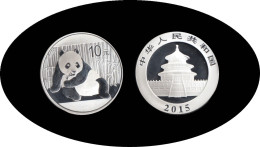 China Onza De Plata 2015 Oso Panda - Autres & Non Classés