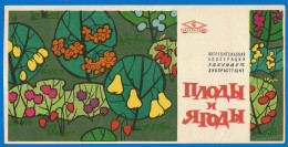 RUSSIA 1964 GROSS Matchbox Label - Fruits And Berries (catalog # 130 ) - Cajas De Cerillas - Etiquetas