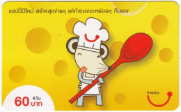 THAILAND O-162 Prepaid Happy - Cartoon, Animal, Mouse - Used - Thaïland