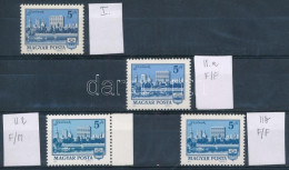 ** 1975 Tájak-városok (IV.) Szolnok 5Ft 4 Különböző Változatban - Other & Unclassified