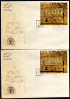 2008 A Szent Korona Zománcképei 2 Db FDC - Altri & Non Classificati