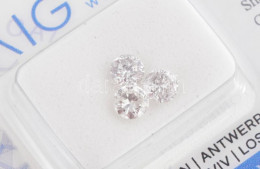 3 Db Gyémánt Kerek Brilliáns Csiszolás, SI2-I1,, G-I, 0,8 Ct Tanúsítvánnyal - Other & Unclassified