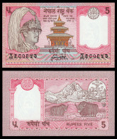 NEPAL - 5 RUPEES (1987-) Banknote UNC (1) Pick 30a Sig 13     (16212 - Other - Asia