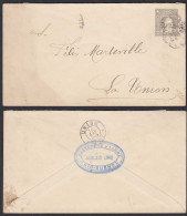 Chile Ganzsachen Umschlag 2 Cent 1909 Stationery Cover Río Bueno - La Union - Cile