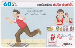THAILAND O-356 Prepaid Happy - Cartoon, Communication, Mobile Phone - Used - Tailandia