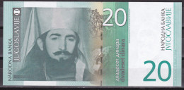 Yugoslavia-20 Dinara 2000 UNC - Jugoslavia