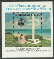 Bahamas 1992 Mint Block MNH (**) Ship Religion - Bahamas (1973-...)