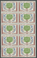 Cameroon 1960 Mint Stamps MNH(**) Block Of 10 - Camerún (1960-...)