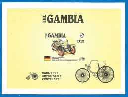 Gambia 1986 Year Mint Block MNH (**) Car Benz Imperf.  - Automobili
