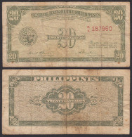 PHILIPPINEN - PHILIPPINES 20 Centavos (1949) Pick 130a VG (5)   (31633 - Sonstige – Asien