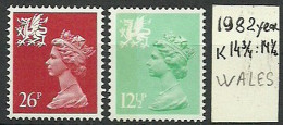 Wales 1982 Year, Mint Stamps MNH(**) Set - Collezioni