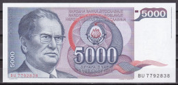 Yugoslavia-5000 Dinara 1985 TITO UNC - Joegoslavië