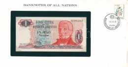 Argentína DN (1983-1984) 1P Felbélyegzett "Banknotes Of All Nations" Bankjegyes Borítékban, Bélyegzéssel T:UNC Argentina - Ohne Zuordnung