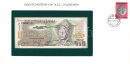 Guatemala 1982. 50c Felbélyegzett "Banknotes Of All Nations" Bankjegyes Borítékban, Bélyegzéssel T:UNC Guatemala 1982. 5 - Zonder Classificatie