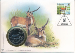 Botswana DN (1991) "A Világ Vadvédelmi Alap (WWF) 30. évfordulója - Kobus Leche Leche (Zambézi Mocsáriantilop)" Kétoldal - Non Classificati