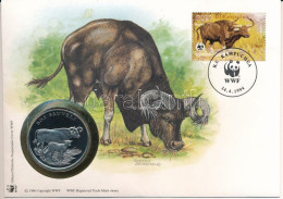 Kambodzsa DN (1991) "A Világ Vadvédelmi Alap (WWF) 30. évfordulója - Bos Sauveli (Kouprey)" Kétoldalas Fém Emlékérem érm - Non Classificati
