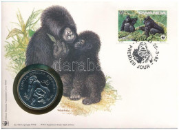 Ruanda DN (1991) "A Világ Vadvédelmi Alap (WWF) 30. évfordulója - Gorilla Gorilla Beringei (Hegyi Gorilla)" Kétoldalas F - Sin Clasificación
