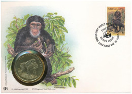 Sierra Leone DN (1991) "A Világ Vadvédelmi Alap (WWF) 30. évfordulója - Pan Troglodytes (Közönséges Csimpánz)" Kétoldala - Sin Clasificación