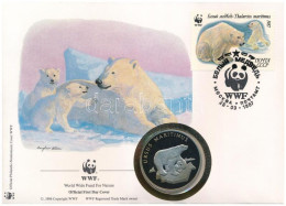 Szovjetunió DN (1991) "A Világ Vadvédelmi Alap (WWF) 30. évfordulója - Ursus Maritimus (Jegesmedve)" Kétoldalas Fém Emlé - Zonder Classificatie