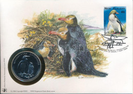 Új-Zéland DN (1991) "A Világ Vadvédelmi Alap (WWF) 30. évfordulója - Megadyptes Antipodes (Sárgaszemű Pingvin)" Kétoldal - Zonder Classificatie