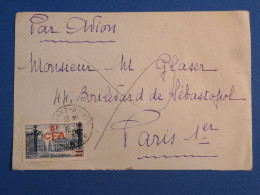 DL2 ILE DE LA REUNION CFA BELLE  LETTRE  1949 ST DENIS   A  PARIS FRANCE  ++++ AFF. INTERESSANT+ - Briefe U. Dokumente