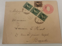 Enveloppe, Oblitéré Envoyé à Bruxelles - Briefe U. Dokumente
