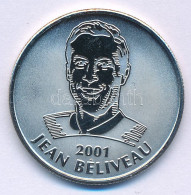 Amerikai Egyesült Államok 2001. "NHL All-stars / Jean Béliveau" Fém Jégkorong Emlékérem Kapszulában (26mm) T:PP USA 2001 - Ohne Zuordnung