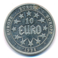 Európa 1998. 10E Emlékérem T:2 (eredetileg PP) Patina Europe 1998. 10 Euro Commemorative Coin C:XF (originally PP) Patin - Zonder Classificatie