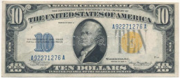 Amerikai Egyesült Államok 1934A 10$ "A92271276A" "Silver Certificate - Kisméretű, Sárga Pecsét, Észak-Afrikai Katonai Ki - Zonder Classificatie