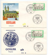 Germany, West 1971 2 FDCs Scott 1067 Town Of Goslar - 1971-1980