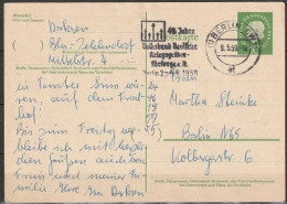 Berlin Ganzsache 1959 Mi.-Nr. P45 Stempel Berlin 9.5.59  ( PK 299 ) - Postkarten - Gebraucht