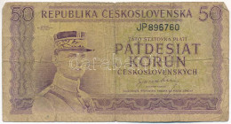 Csehszlovákia DN (1945-1948) 50K T:VG Czechoslovakia ND (1945-1948) 50 Korun C:VG Krause P#62 - Non Classificati