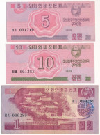 Észak-Korea 1988. 5ch + 10ch + 1W "Szocialista Látogató (Baráti Országok állampolgárai Számára)" T:AU-F North Korea 1988 - Unclassified