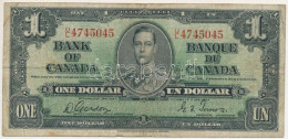 Kanada 1937. 1$ T:VG Folt Canada 1937. 1 Dollar C:VG Spot Krause P#58 - Sin Clasificación
