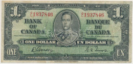 Kanada 1937. 1$ T:VG Canada 1937. 1 Dollar C:VG  Krause P#58 - Unclassified