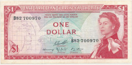 Kelet-Karibi Államok DN (1965) 1$ T:F East Caribbean States ND (1965) 1 Dollar C:F  Krause P#13 - Zonder Classificatie