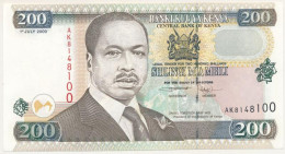 Kenya 2000. 200Sh T:UNC,AU Kenya 2000. 200 Shillings C:UNC,AU Krause P#38e - Unclassified