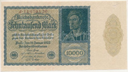 Németország / Weimari Köztársaság 1922. 10.000M Látványos Vágáshibával T:F Tűlyuk Germany / Weimar Republic 1922. 10.000 - Non Classificati