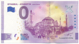 Törökország 2020. 0E "Istanbul - Ayasofya (Hagia Sophia)" Szuvenír Bankjegy T:UNC  Turkey 2020. 0 Euro "Istanbul - Ayaso - Unclassified
