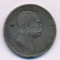 Ausztria 1908. 5K Ag "Ferenc József - Jubileum" T:VF Patina, Ph.  Austria 1908. 5 Corona Ag "Franz Joseph - Jubilee" C:V - Non Classificati