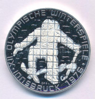 Ausztria 1974. 100Sch Ag "Innsbruck - XII. Téli Olimpia 1976 / Lesikló Sánc" T:AU (PP) Austria 1974. 100 Schilling Ag "W - Non Classés