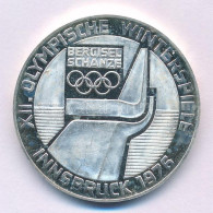 Ausztria 1976. 100Sch Ag "Innsbruck - XII. Téli Olimpia / Lesikló Sánc" T:AU (PP) Austria 1976. 100 Schilling Ag "Winter - Sin Clasificación