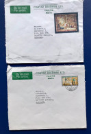 MALTA, 2 SOBRES CIRCULADO, AIR MAILL (LOT 1) - Sovrano Militare Ordine Di Malta